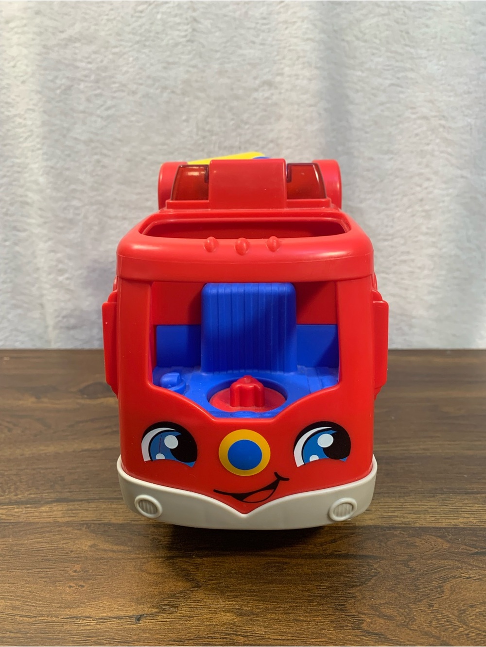 Fisher-Price Little People Red Fire Truck Preschool Toy Vehicle